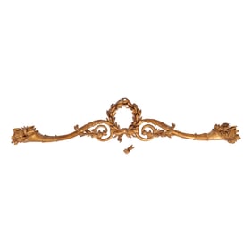 Neoclassical Style Carved Giltwood Crest