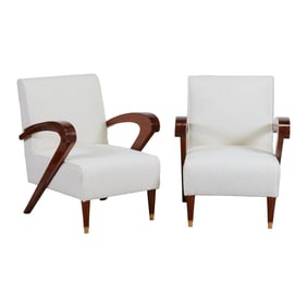 Pair of Art Moderne Style Armchairs