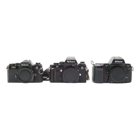 Three Nikon 35 MM Camera Bodies