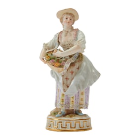 Meissen Porcelain Figure of a Flower Seller