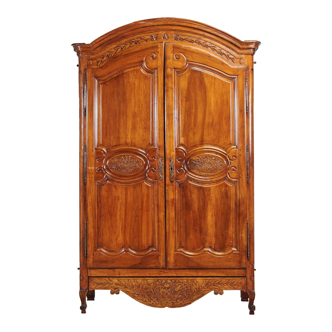 Louis XV Provincial Style Walnut Armoire (1 of 6)