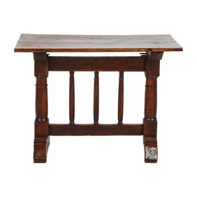 Renaissance Style Carved Walnut Occasional Table