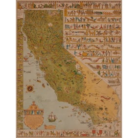 Framed Jo Mora, California / The El Dorado of 49