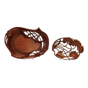 Two Nikolai Ossipov Carved Sculptural Bowls