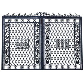 Large Wrought Iron Estate Gate