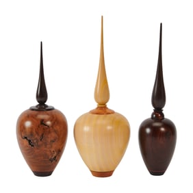 Three Barry MacDonald Turned Wood Vessels