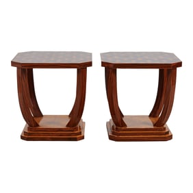 Pair of Art Deco Style Parquetry Tables