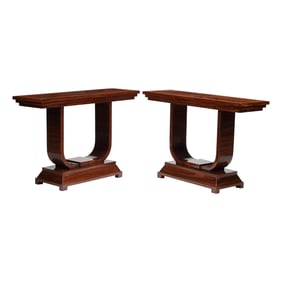 Pair of Art Deco Style Consoles