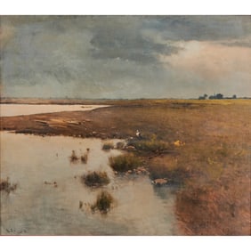 Bela Von Spanyi, Landscape, Oil on Canvas