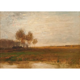 John Francis Murphy, Landscape at Dusk, Oil on Canvas