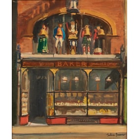 Julian Barrow, Baker Watchmaker and Jeweller, Oil on Canvas
