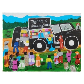 Bernice Sims, Taylor's Rolling Store, Oil on Canvas