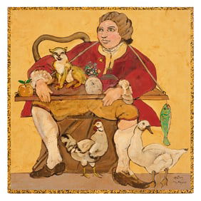 Ira Yeager, Peasant Vendor, 1803, Oil on Canvas