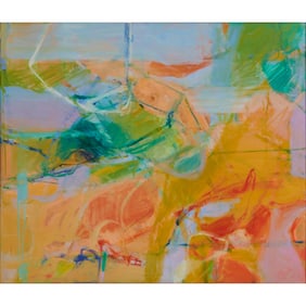 Barbara Rainforth, Abstract, Oil on Canvas