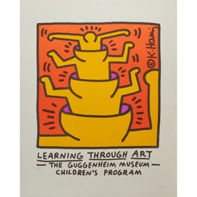 After Keith Haring, Learning Through Art, Lithograph