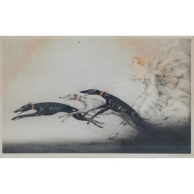 Louis Icart, Speed (Vitesse), Colored Etching