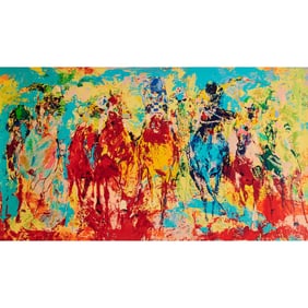 LeRoy Neiman, Stretch Stampede, Serigraph