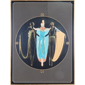 Erte, Ladies in Waiting, Serigraph