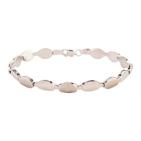 14k White Gold Bracelet