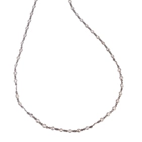 Rock Crystal Quartz, Oxidized Silver Necklace