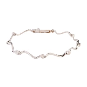 Diamond, 14k White Gold Bracelet