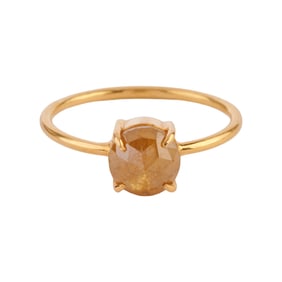 Diamond, 18k Yellow Gold Ring