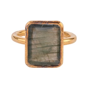Labradorite, Vermeil Ring