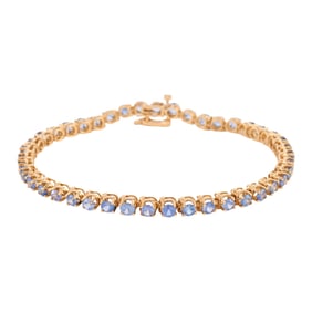 Sapphire, 14k Yellow Gold Bracelet