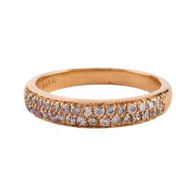 Diamond, 14k Yellow Gold Band