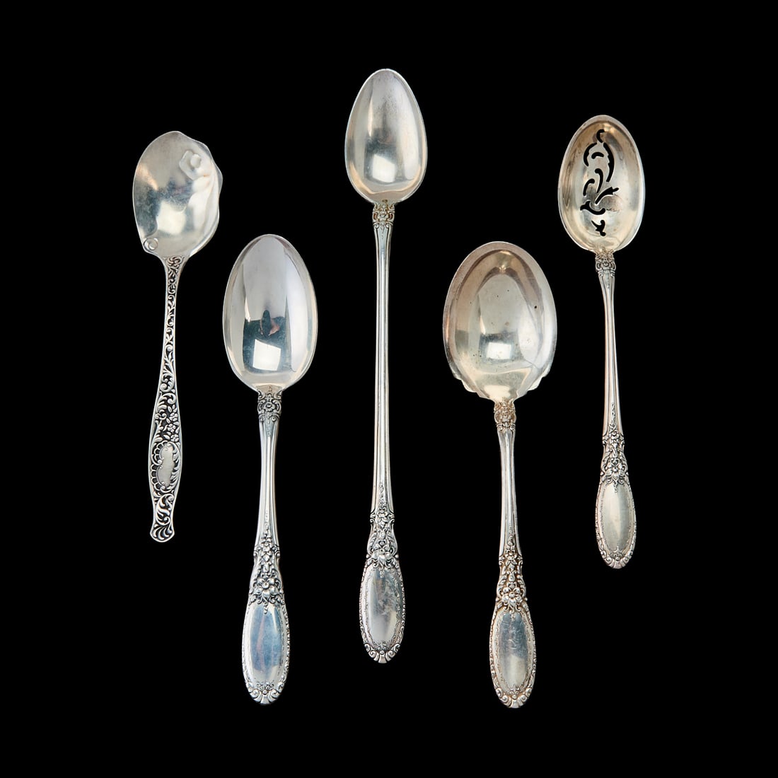 Towle Sterling Silver Flatware Service, Old Mirror Pattern - 3