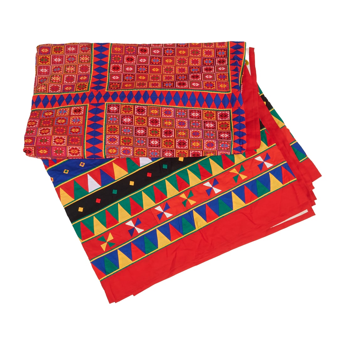 Hmong Cotton Embroidered Quilt Top (1 of 5)