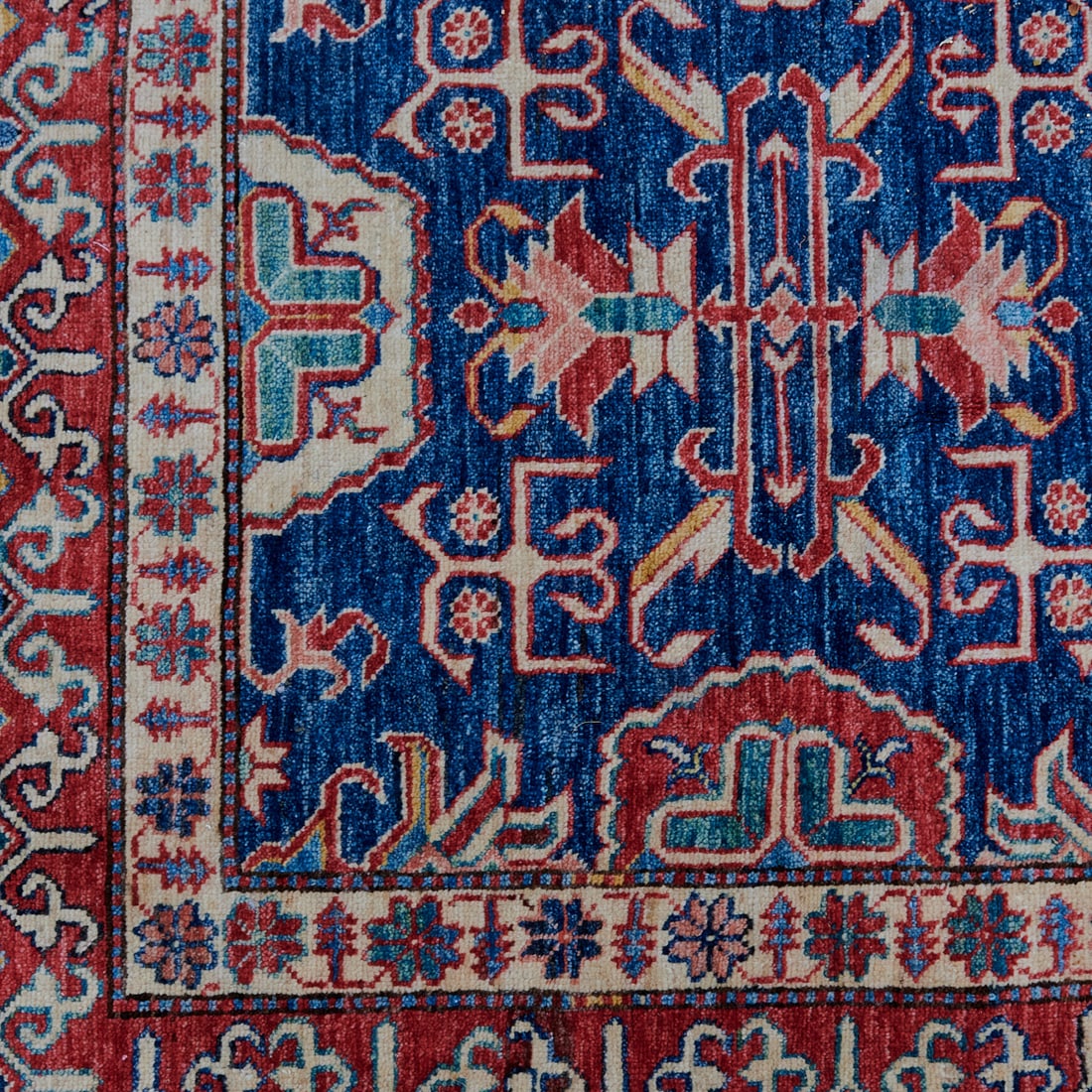 Kazak Style Wool Carpet - 3