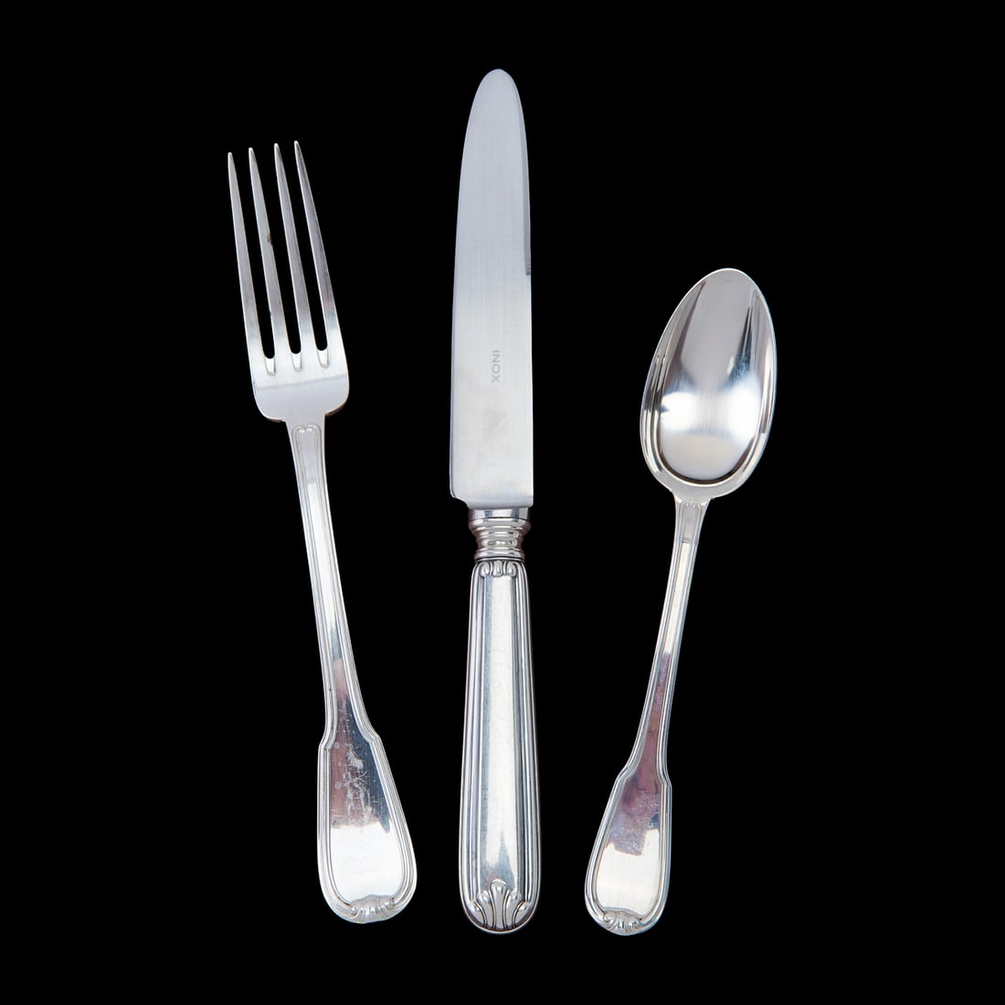 Buccellati Sterling Silver Flatware in Borgia Pattern - 2