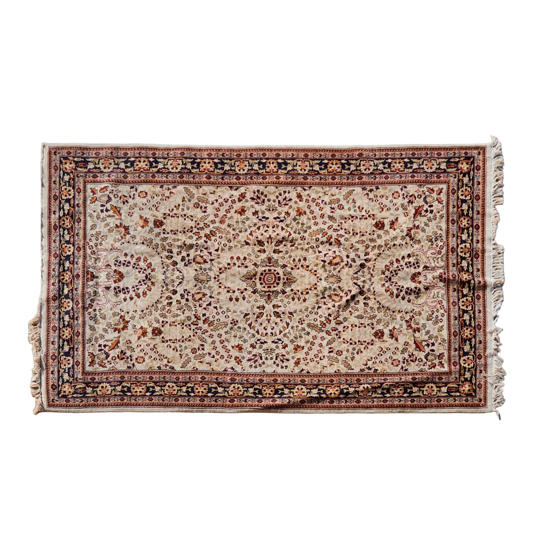 Persian Wool and Cotton Woven Rug (1 of 3)