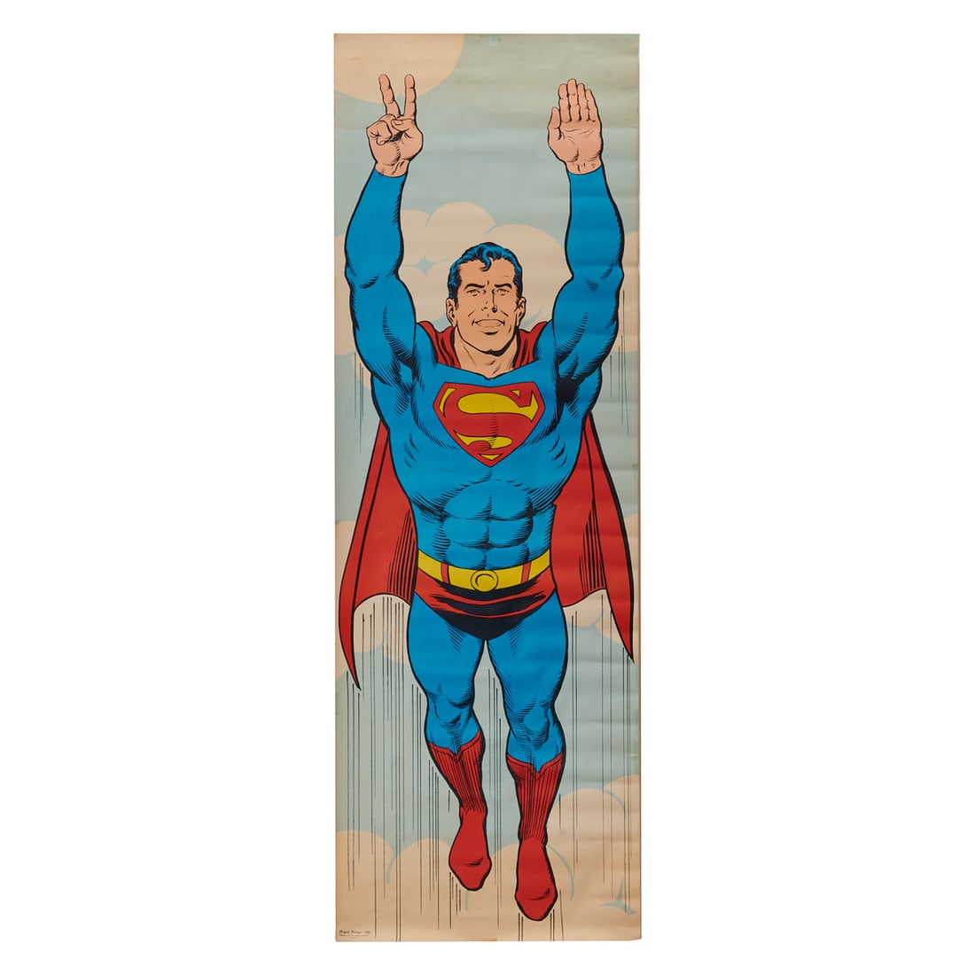 Swan and Anderson Superman Peace Door Length Poster: Swan and Anderson Superman Peace Door Length PosterDated 1971