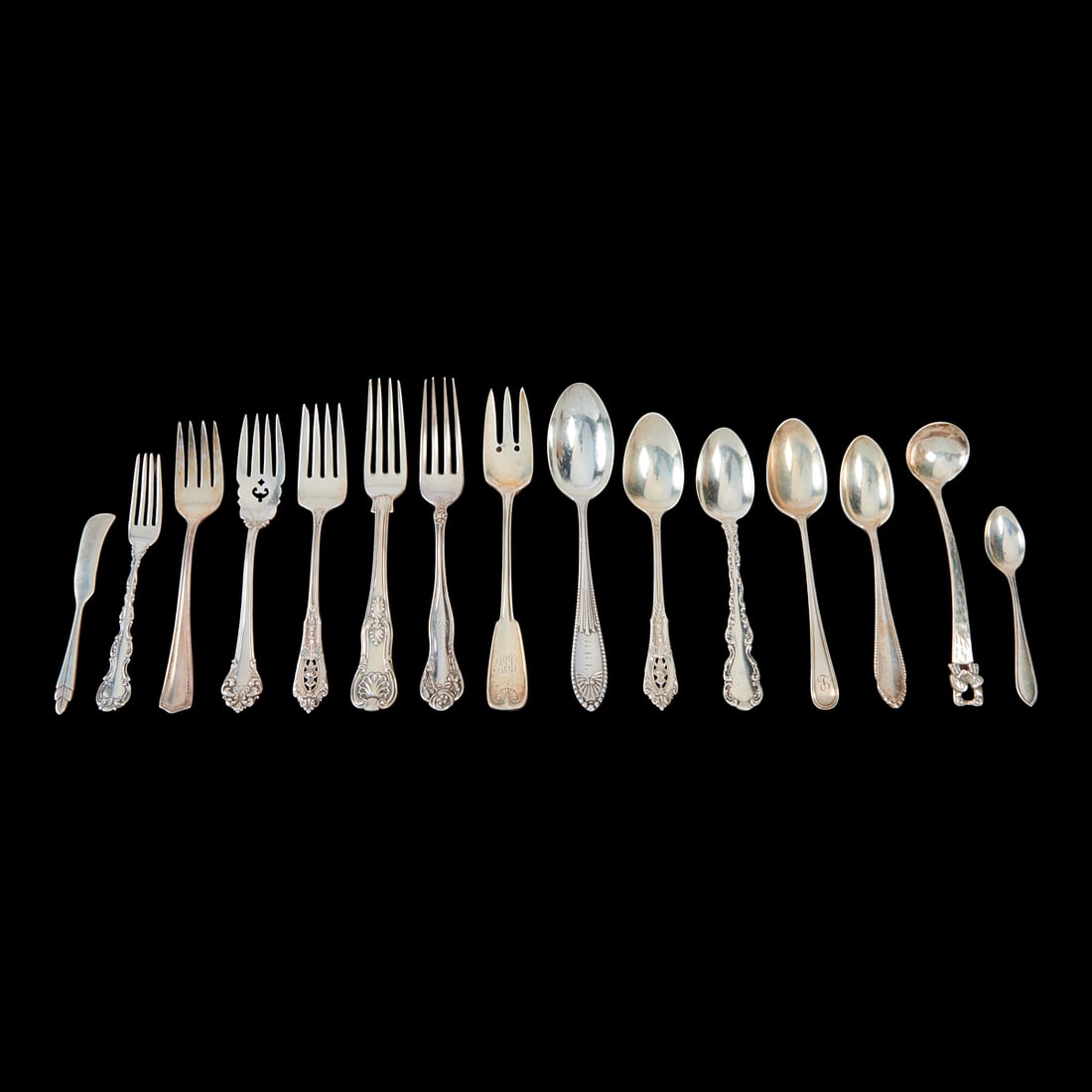 Varied Sterling Silver Flatware including by Gorham and Tiffany (1 of 8)