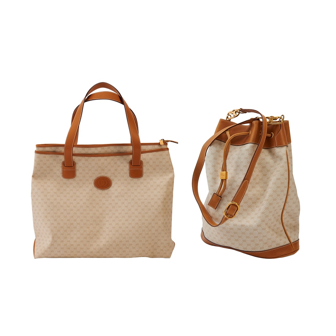 Two Cream Gucci Bags: Two Cream Gucci Bags.