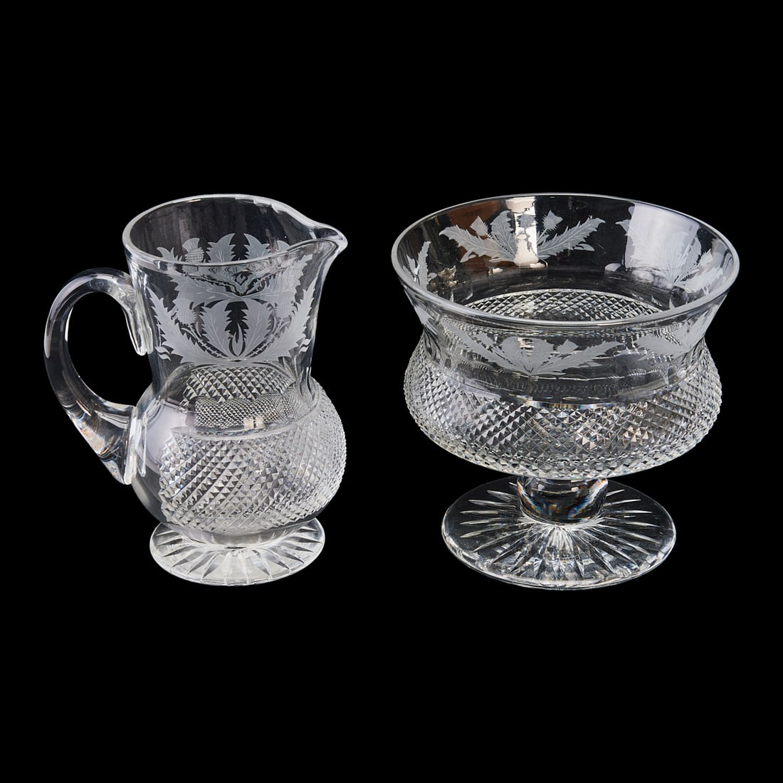 Scottish Thistle Glassware Set - 2