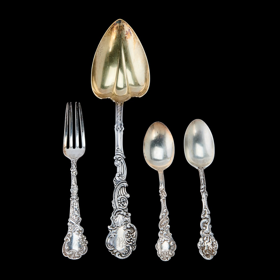 Gorham Sterling Silver Flatware Service, Marie Antoinette Pattern (1 of 4)