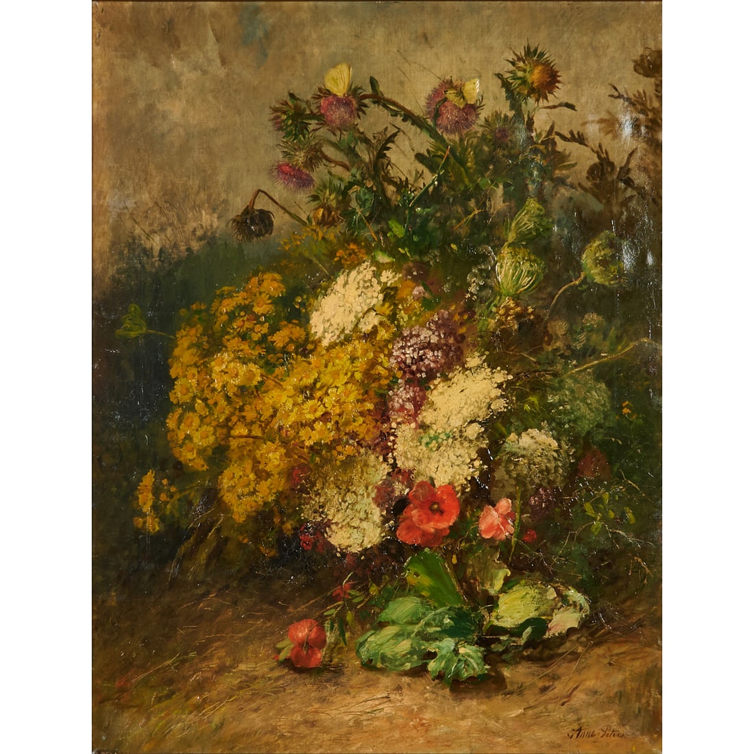 Anna Peters, Wild Flowers, Oil on Canvas (1 of 5)