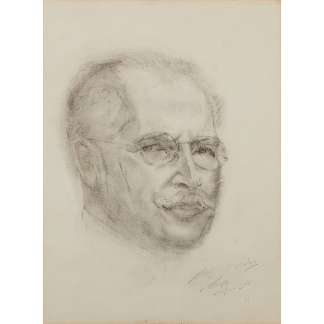 Tsuguharu Foujita, Portrait of Man, Pencil on Paper (1 of 3)