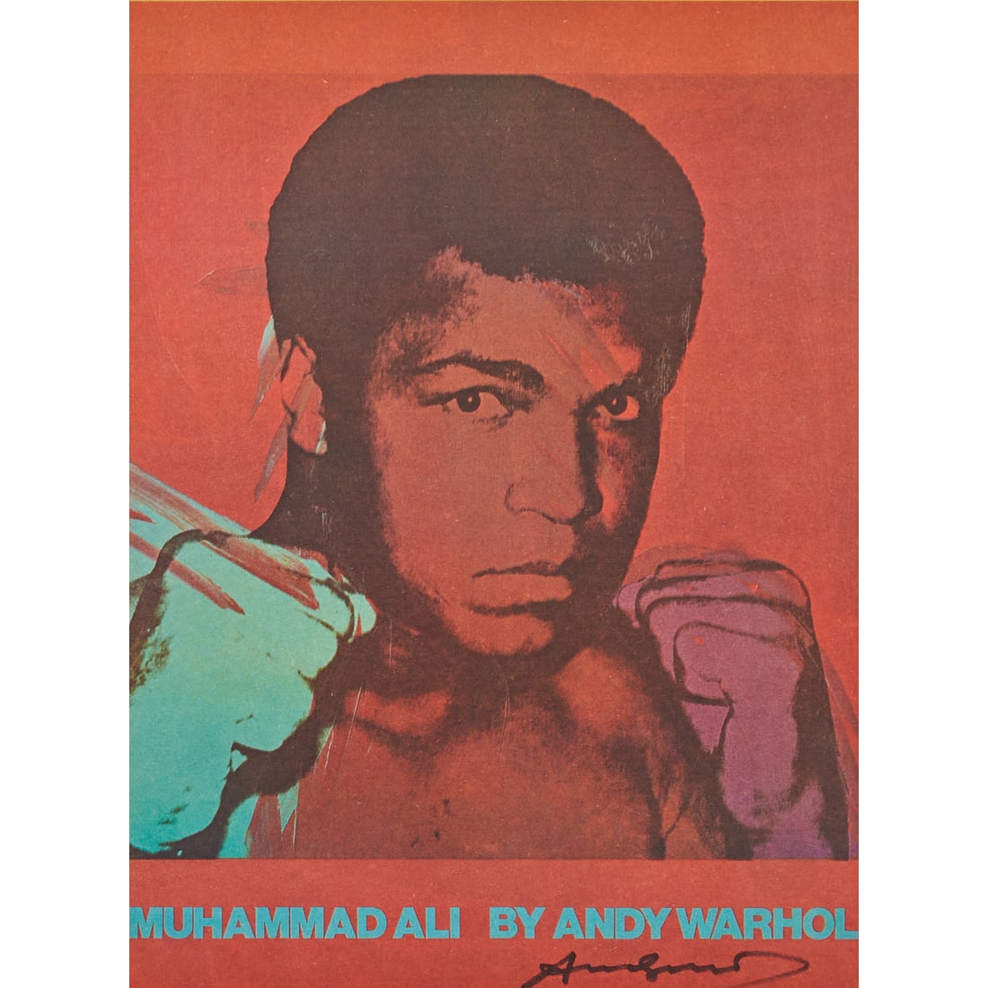 After Andy Warhol, Muhammad Ali, Signed Poster (1 of 4)