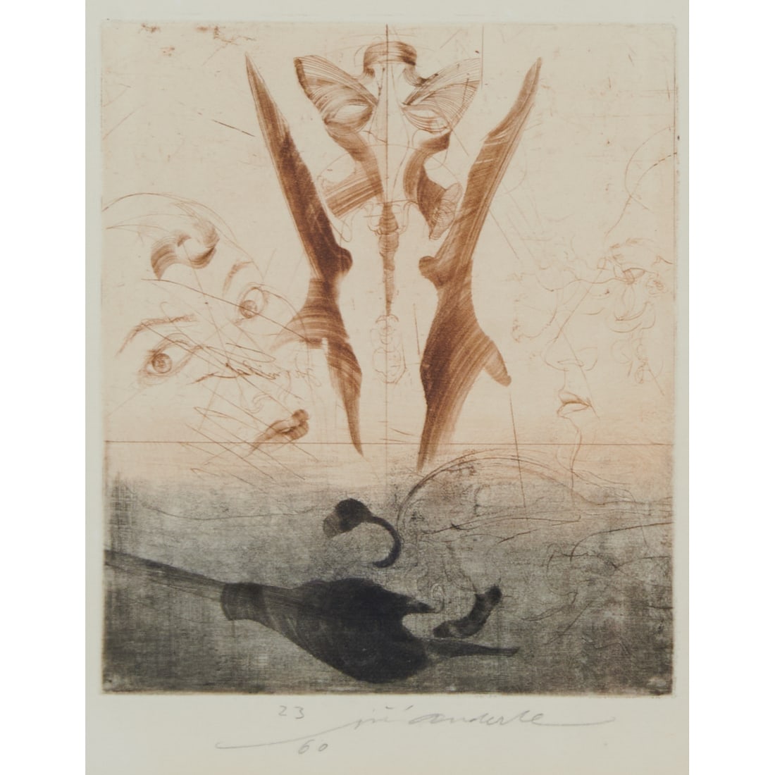 Jiri Anderle, Two Etchings - 2