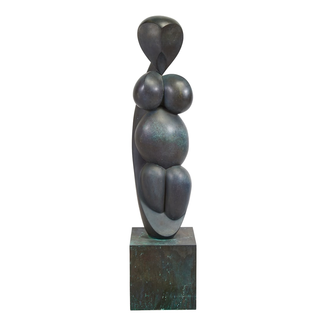 Ron Garrigues, Frau Willendorf, Cast Bronze: Ron Garrigues (American, 1930 - 2020), Frau Willendorf (Venus of Willendorf), 1990, cast bronze, edition of 3,[approximate dimensions - overall: 61 1/4" H x 14" W x 14" D], inscribed "Garrigues 1990