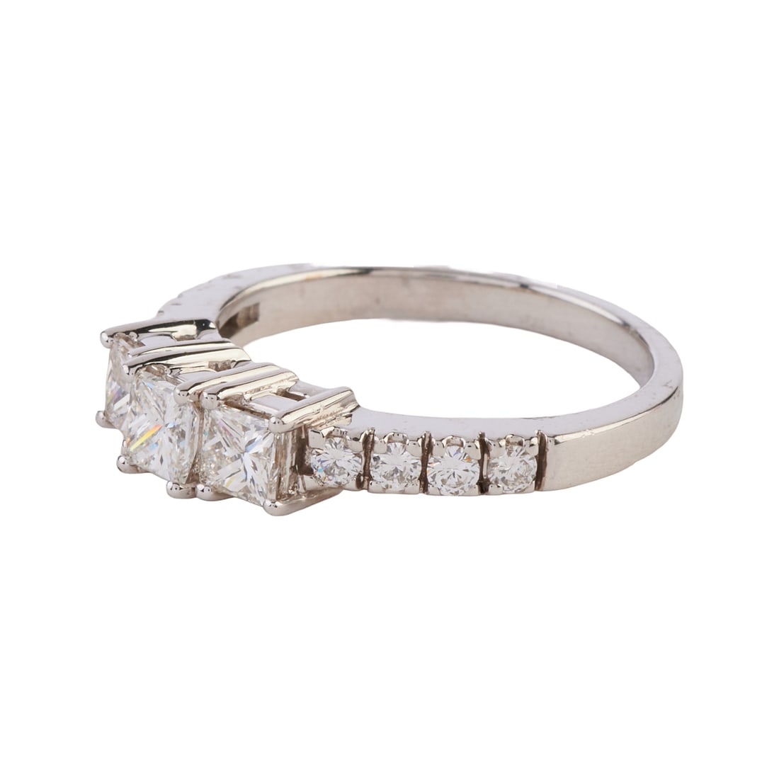 Diamond, 14k White Gold Ring - 2