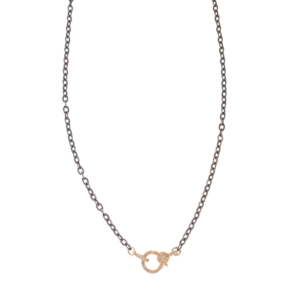 Diamond, Vermeil, Oxidized Silver Necklace (1 of 3)