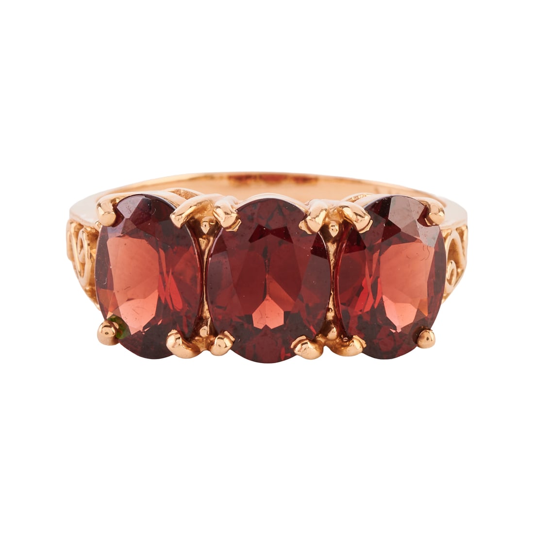 Garnet, 14k Yellow Gold Ring (1 of 4)