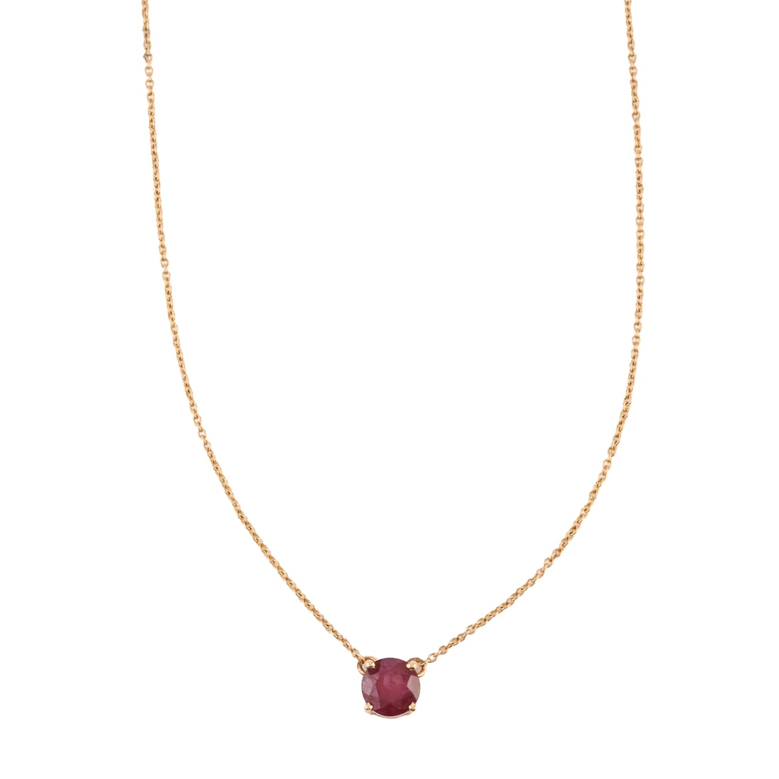 Ruby, 14k Yellow Gold Necklace (1 of 4)