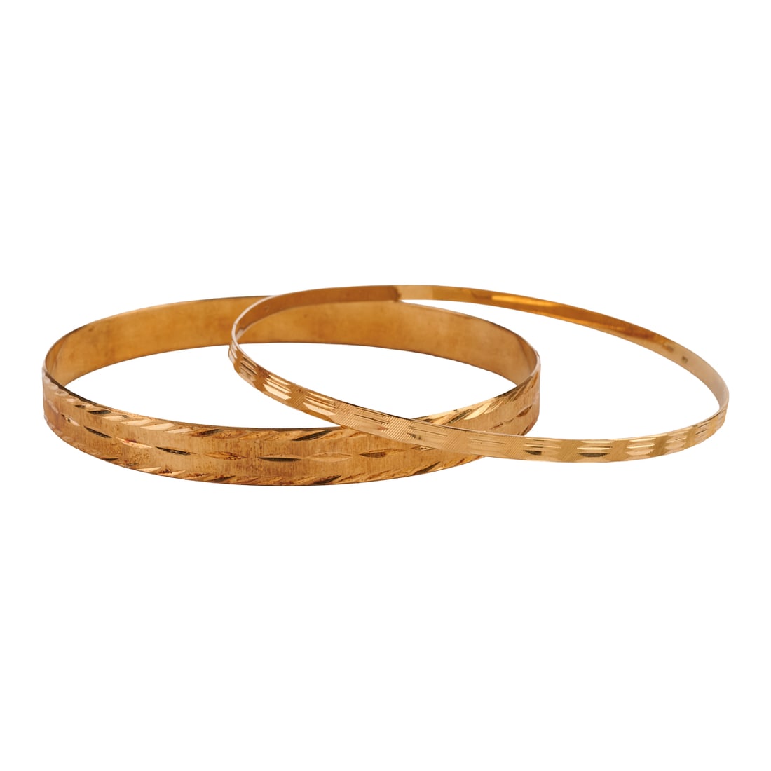 Two 14k Yellow Gold Bracelets (1 of 4)