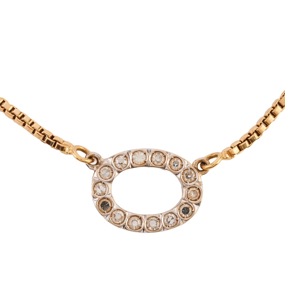 Diamond, 18k, 14k Yellow and White Gold Necklace (1 of 4)